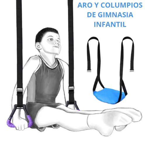 Anillos de Gimnasia para Niños con Correas Ajustables